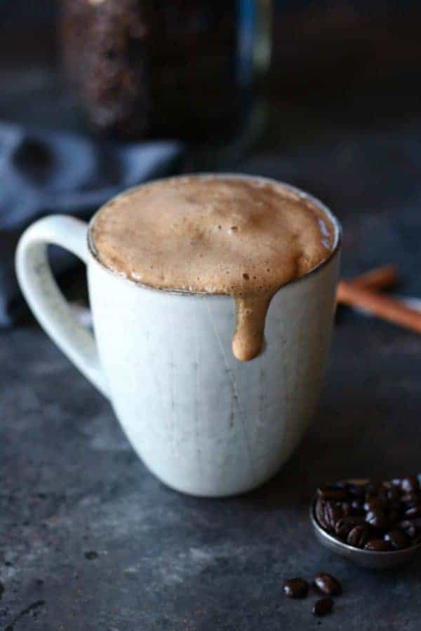 Gut Healing Cinnamon Coconut Latte in a mug