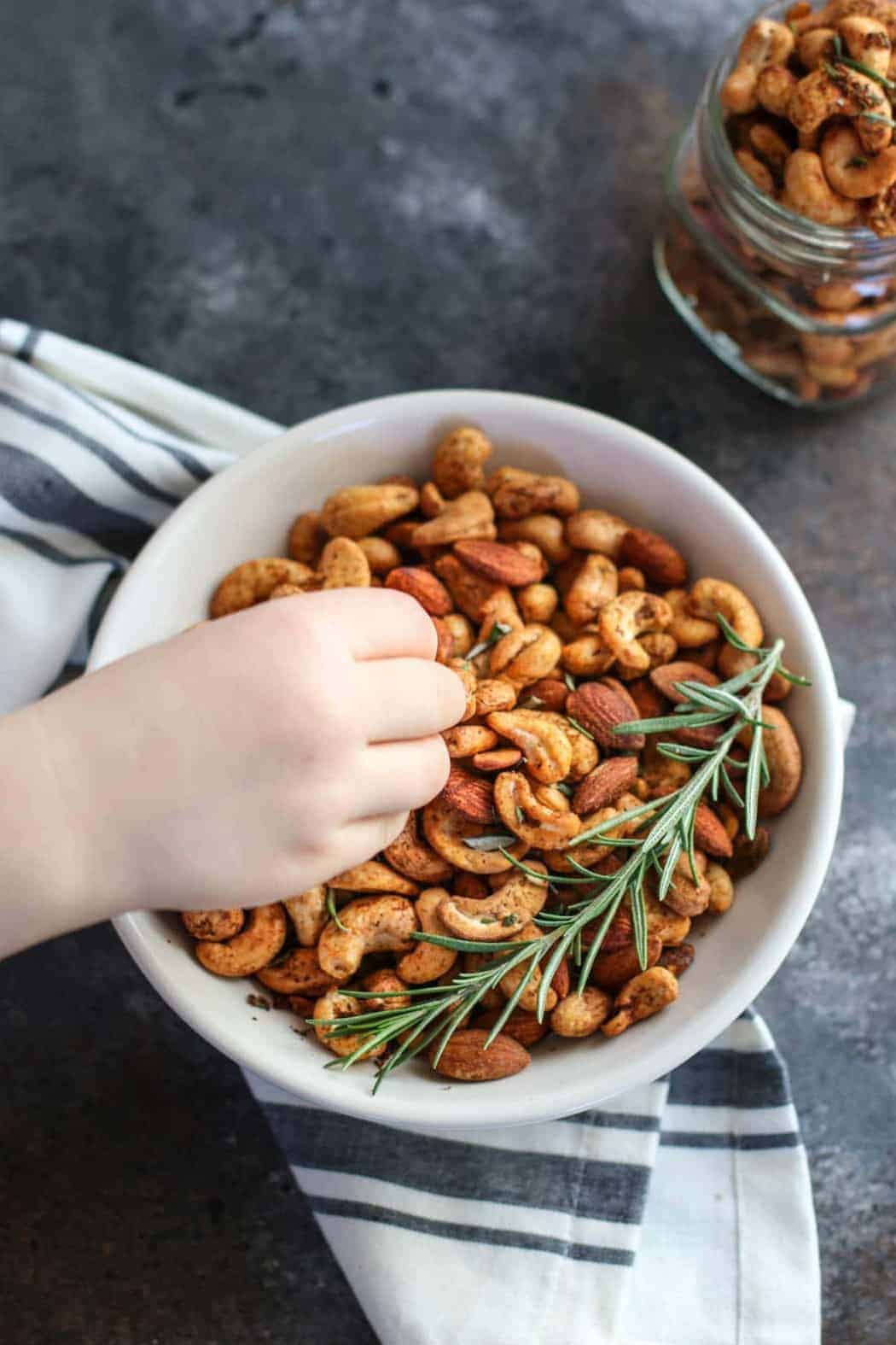 Chili and Rosemary Roasted Nuts 
