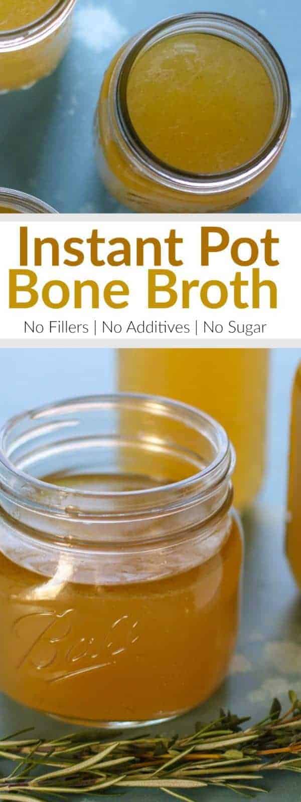 Pinterest image for How to Make Instant Pot Bone Broth 