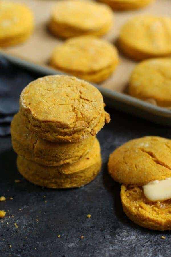 Gluten-free sweet potato buttermilk biscuits