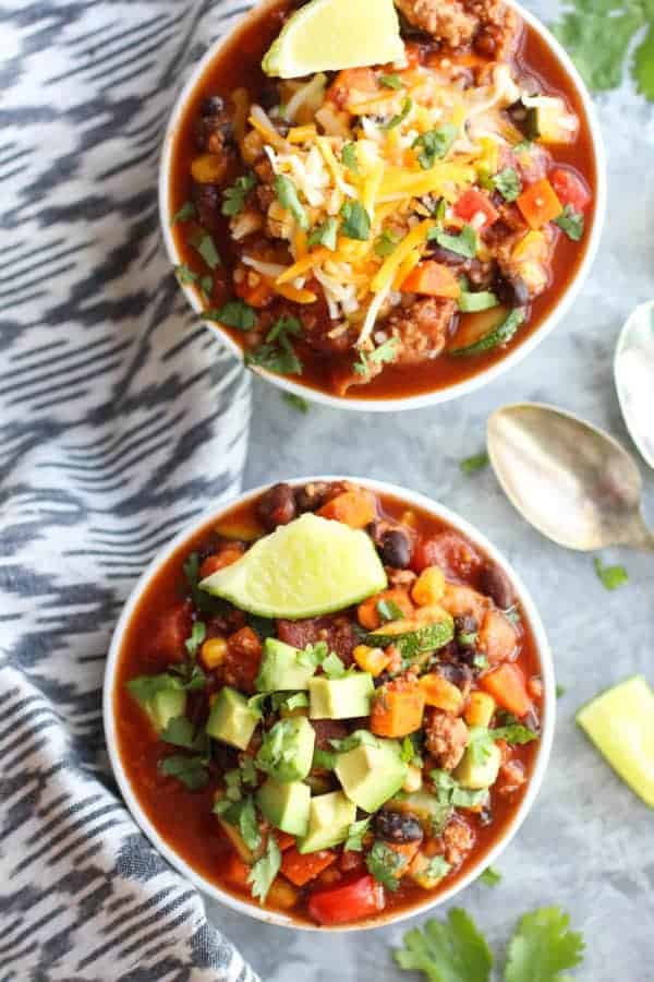 Veggie Loaded Turkey Chili The Real Food Dietitians