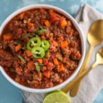 Slow Cooker Sweet Potato Chili (Whole30) - The Real Food Dietitians