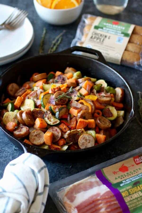 Chicken Apple Sausage Sweet Potato Hash The Real Food Dietitians